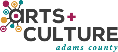 Adams County Arts +Culture colorful logo