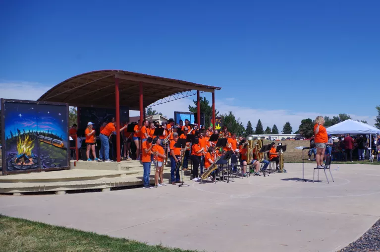 Bennett School District Band Performing at Bennett Days